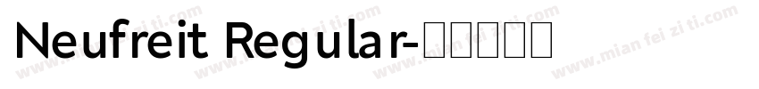 Neufreit Regular字体转换